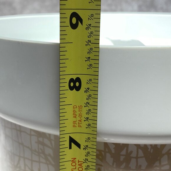 Vintage Thermo-Serv Ice Bucket Shadow Fern Pattern With Lid Barware USA - Picture 13 of 14